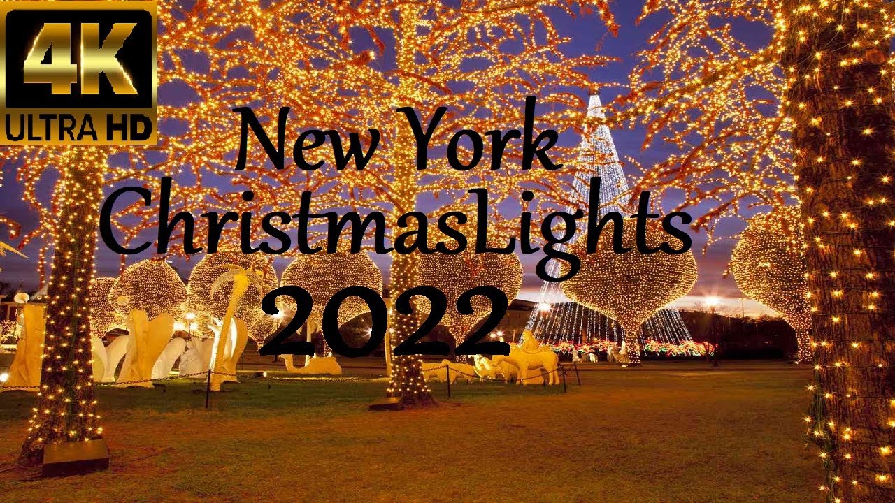 【4K】New York Christmas Lights Walking Tour. December 2022 YouTube