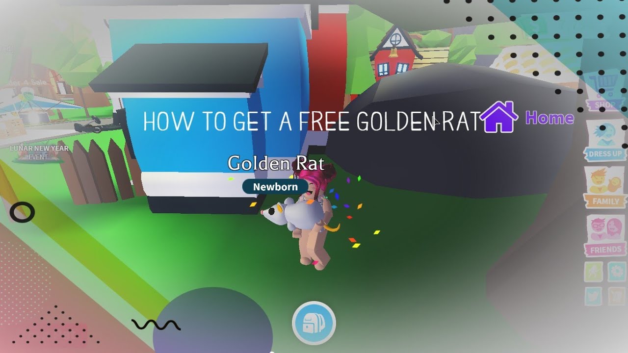 *NEW* How to get a FREE Golden Rat in adopt me YouTube