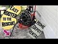 Sewer Pipe Clogged .. Easy Rooter to the Rescue!  (Demonstrating a variety of attachments)