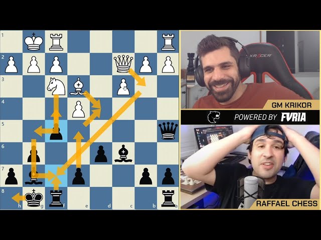 Enfrentando GM Krikor ao vivo! GM Krikor Vs Raffael Chess 