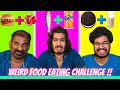 Weird combination food eating challenge  with dad
