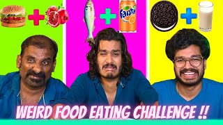 Weird combination food eating challenge🤩 | with dad