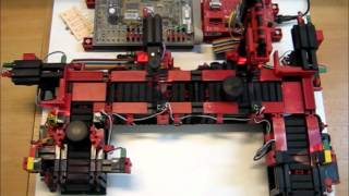 Fischertechnik construction set - production line simulation
