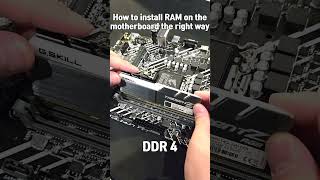Install Ram The Right Way shorts pcbuild gamingpc