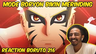 GILA MODE BORYON AKTIF! REACTION Boruto 216