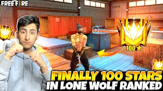 Finally 100 Stars In Lone Wolf Ranked Killed By Hacker😍😱- Garena Free Fire