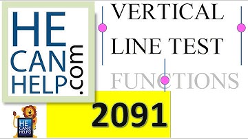 2091 {HECANHELP.COM USA GEORGE MATHEW} Vertical Line Test for Functions Math