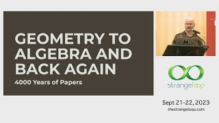 "From Geometry to Algebra and Back Again: 4000 Years of Papers" by Jack Rusher screenshot 4