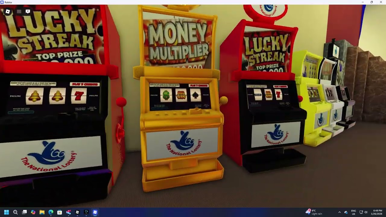 Slot Machines from The National Lottery © (21) SINGLE BAR WIN!