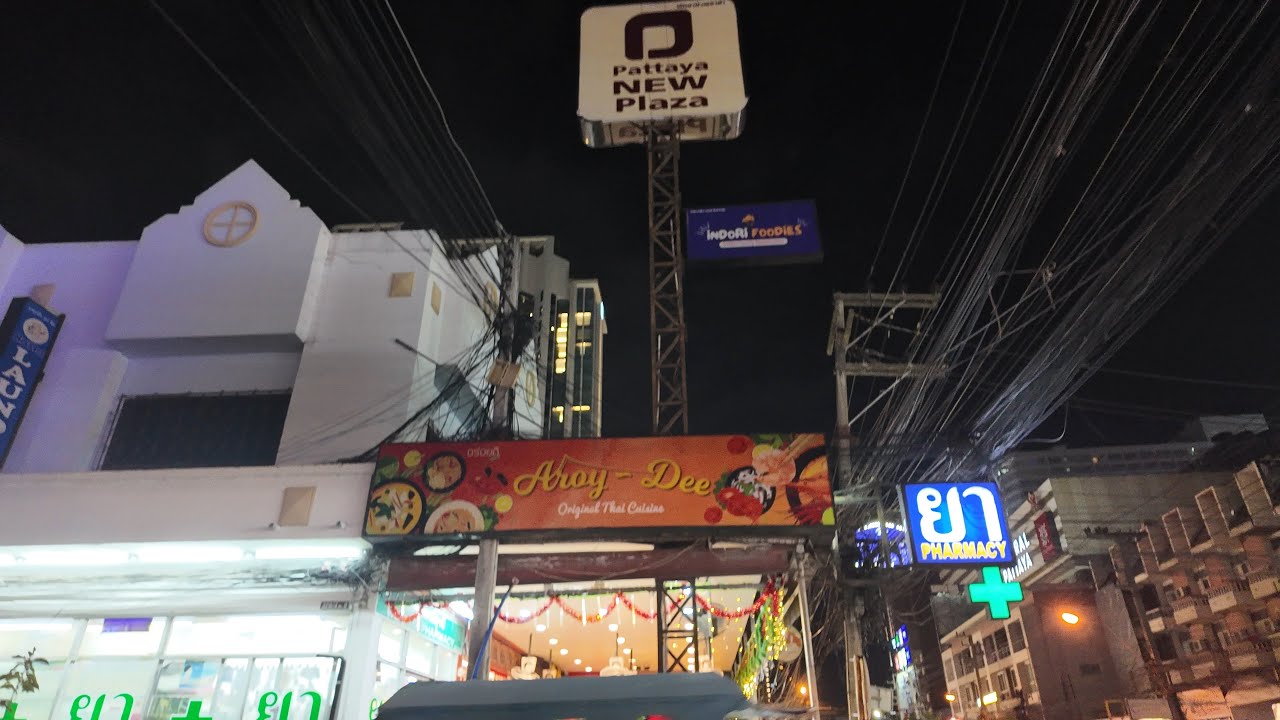 Pattaya Soi New Plaza Nightlife, Thailand - 4K 60FPS