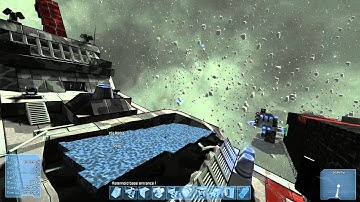 Space Engineers Workshop Spotlight- ISLPN crusier and asteroid base