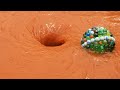 Experiment Whirlpool Hole Vs giant marbles #23