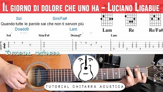 Il giorno di dolore che uno ha (Ligabue) - Chitarra Tutorial Accordi Intro