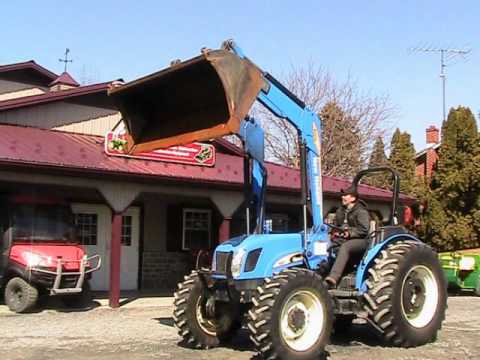 New Holland TN85A Tractor 820TL Loader 4x4 2226Hrs - YouTube