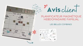 [LES BELLES COMBINES] LE PLANIFICATEUR MAGNETIQUE HEBDOMADAIRE FAMILIAL