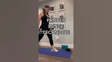 Proper Lunge Technique 