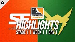 San Francisco Shock Vs Los Angeles Valiant Overwatch League Highlights Owl Stage 1 Week 1 Day 1