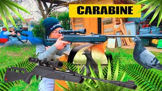 J'AI ACHETÉ UNE CARABINE   TEST (elle tape très fort)