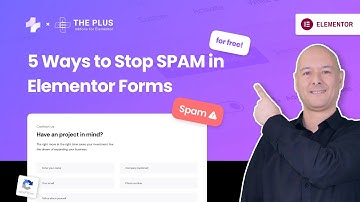STOP Contact Form Spam in WordPress for FREE (Google reCAPTCHA Alternatives) | Elementor
