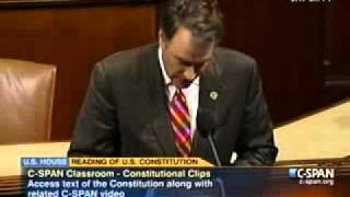 Congressman Robert Hurt (R-VA) Recites A Portion Of The Constitution On The House Floor