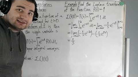Lecture 11 - 6.1: The Laplace transform