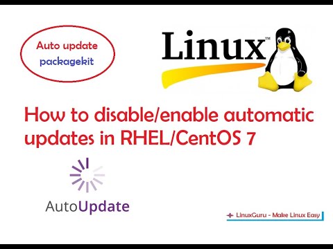 Packagekit | How to enable/disable automatic updates in RHEL/CentOS 7 | Linux tutorial for beginners