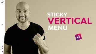 Famous Sticky Vertical Menu Elementor Pro Modern Navigation Wealth