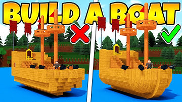 I MADE THE THUMBNAIL BOAT BETTER! *Micro Blocks* Build a Boat