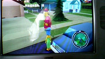 Weird Glitch on The Simpsons Hit n Run