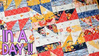 Ornate Oscillations | Layer Cake Quilt Pattern | Beginner Friendly | In A Day | Quick and Easy