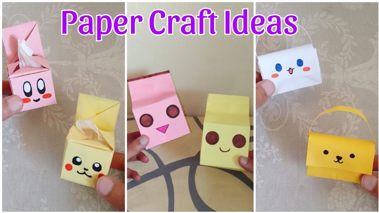 20+ cute Paper craft ideas | very easy to make | how to make | Diy ...