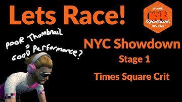 Zwift NYC Showdown Stage 1 - Times Square Circuit