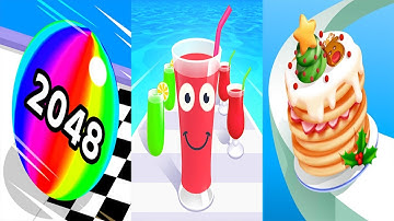 Ball Run 2048 VS Juice Run VS Pancake Run Android iOS Gameplay Ep 3