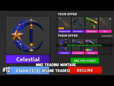 MM2 Trading Montage #12 | ( CRAZY PROFITS!!) #mm2 #roblox #viral