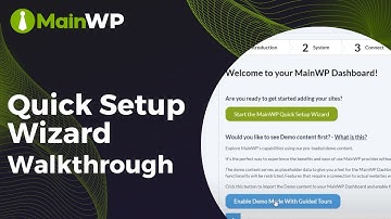 MainWP Quick Setup Wizard: Walkthrough