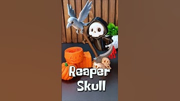 3D Printed Halloween Reaper Skull #3dprinted#shorts