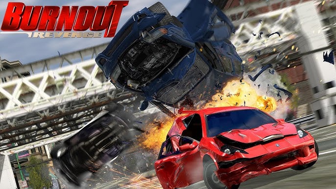 O JOGO DE DESTRUIÇÃO DE CARROS DO PS2 - BURNOUT REVENGE! 