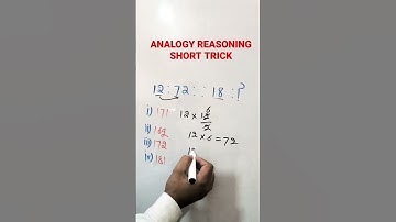 SSC ANALOGY REASONING TRICK | SSC REASONING CLASSES #shorts