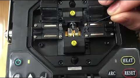 COMTECH Fusion Splicer Maintaining--How to clean the V grooves