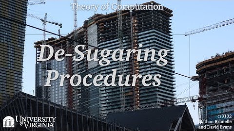 De-Sugaring Procedures