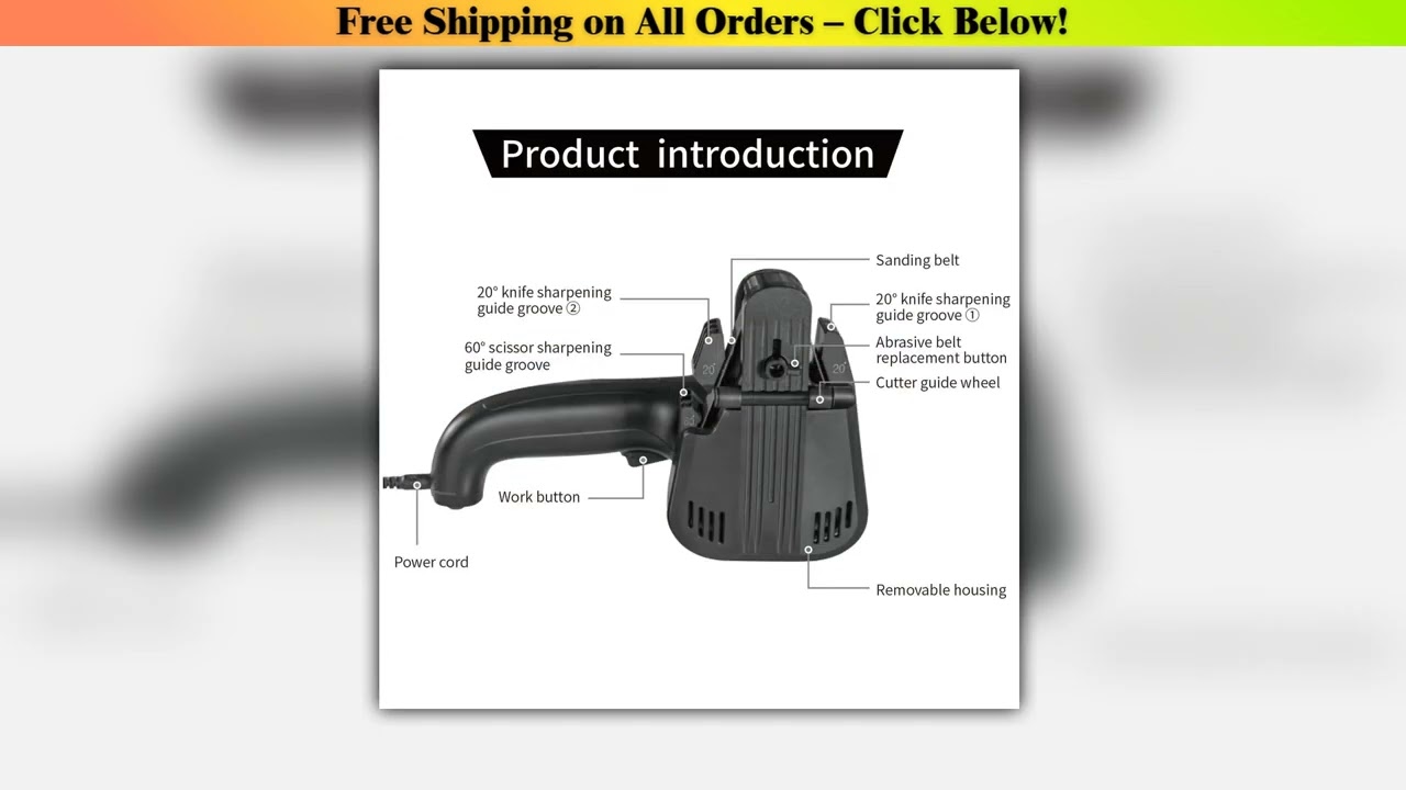 lihuachen M3 Knife Sharpener electric Professional Knife and Scissors Sharpener Kitchen Sharpening