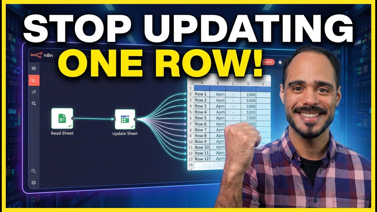 Rows NOT Updating? (Here's the Fix!) Google Sheets n8n Update Row Fix ...