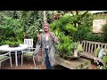 GARDEN TOUR: The Bungalow Garden with the Appletini Green Door Backyard | Linda Vater