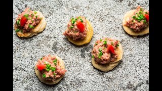 Tartare De Boeuf Sur Blinis - Recette De David Geisser