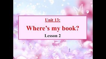 G3 - Unit 13 - Where