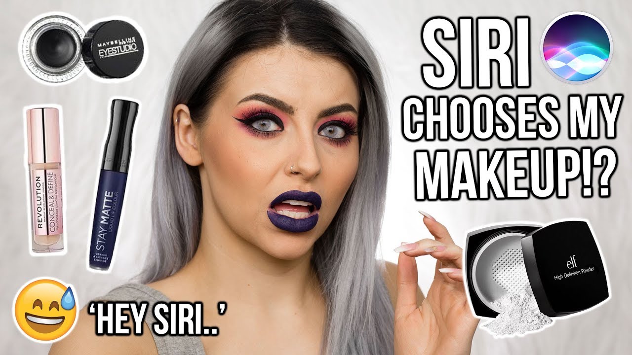 SIRI AI CHOOSES MY MAKEUP NEW MAKEUP CHALLENGE FAILLLLLL