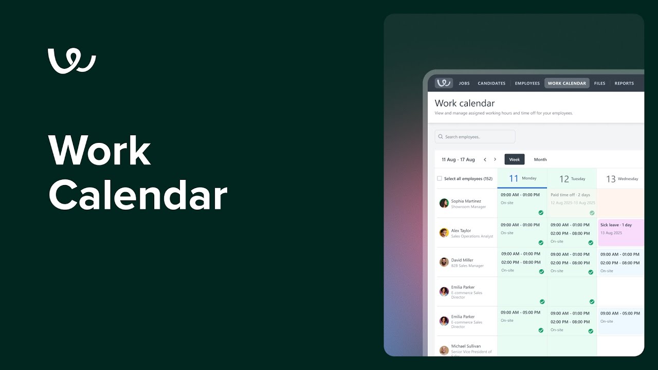 Simplify Workforce Management with Workable’s New Work Calendar - YouTube