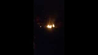 Campfire explosion Spray Paint can blowing up kid falls out of chair!