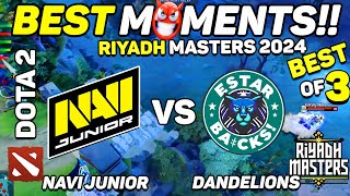 NaVi Junior vs Dandelions - HIGHLIGHTS - Riyadh Masters 2024 | Dota 2