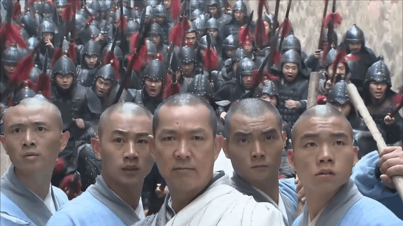 十萬士兵包圍七個和尚，怎料七個和尚武功高強，直接殲滅十萬士兵#film #中國功夫 #kungfu #功夫 #電影 #少林寺